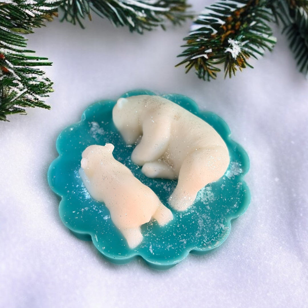 Cool Mint Polar Bear Wax Melt Slab-PRE ORDER
