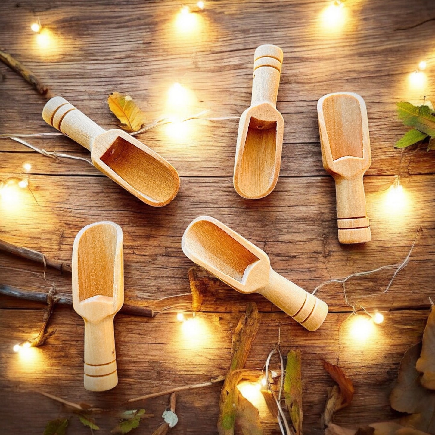 Wooden scoops