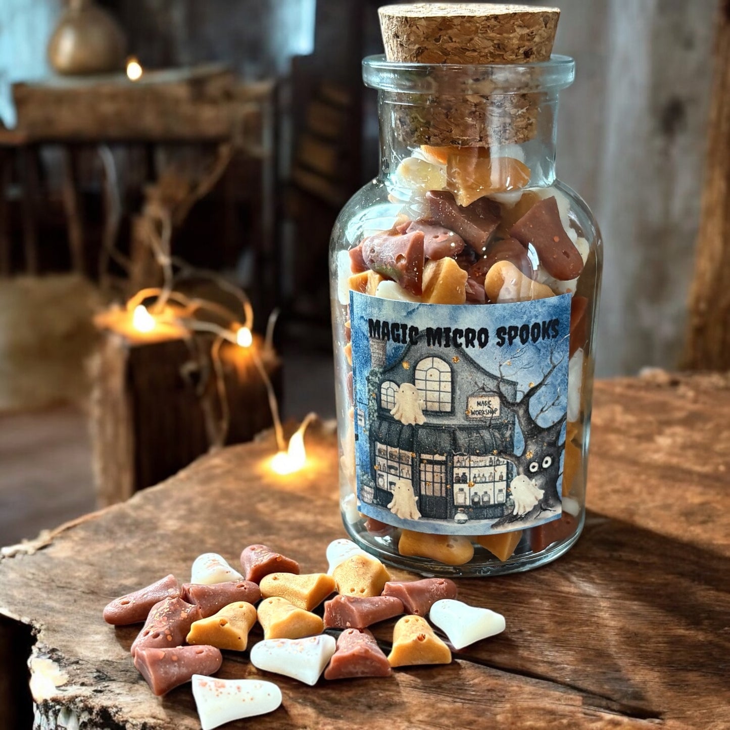 Magic Micro Spooks -Marshmallow Toffee Nut Latte Wax Melt Bottle