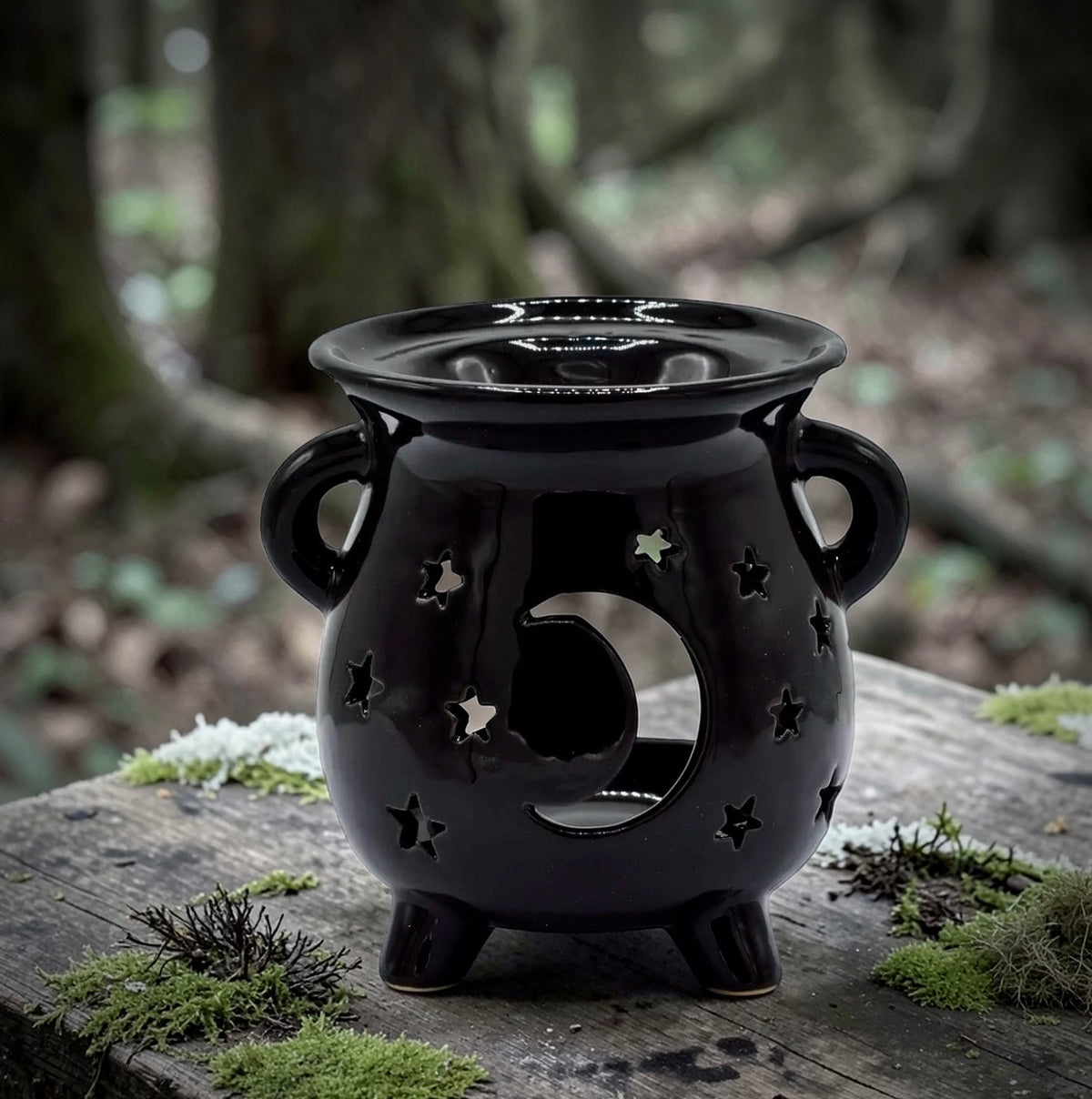 Small Black Cauldron Burner
