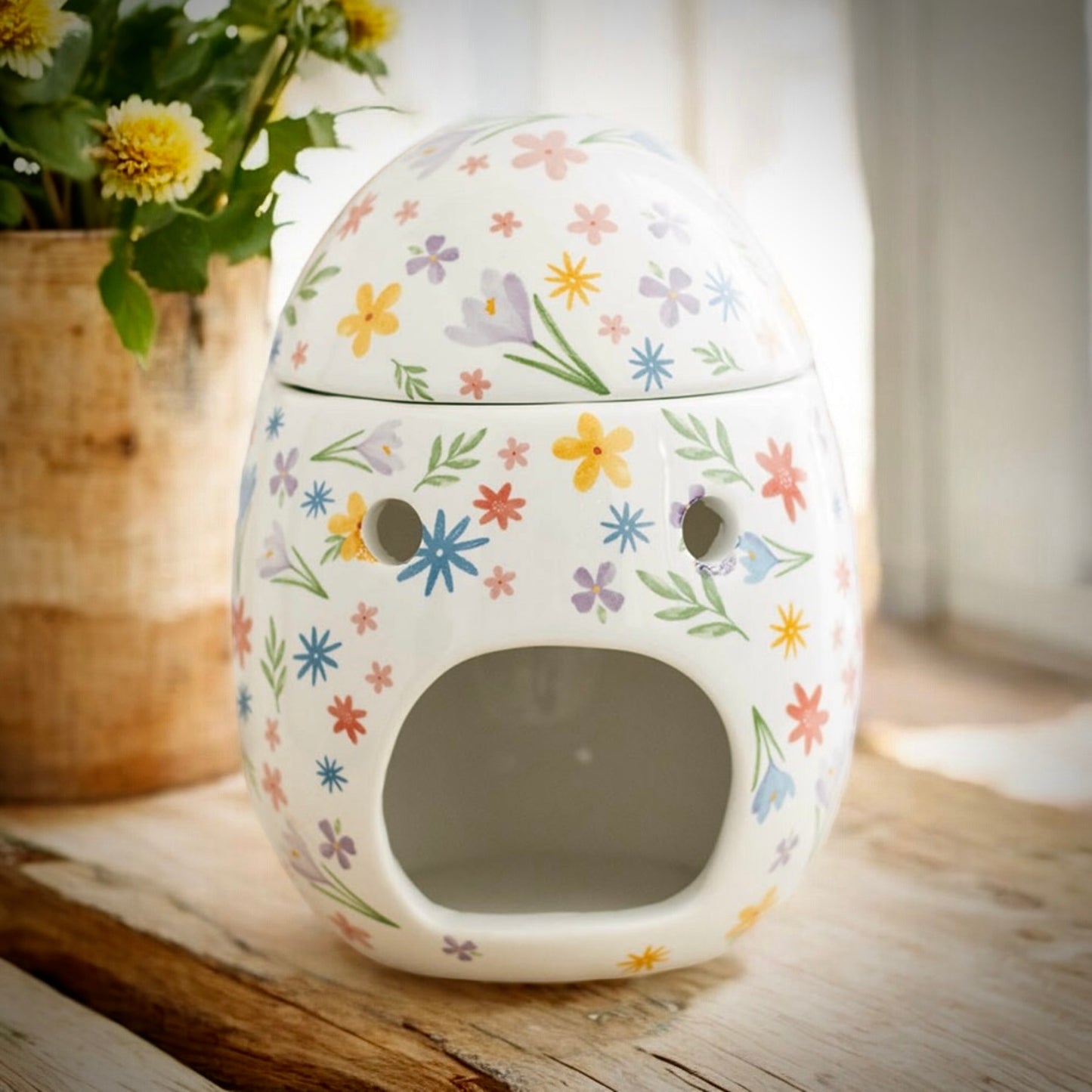 Floral Print Egg Burner