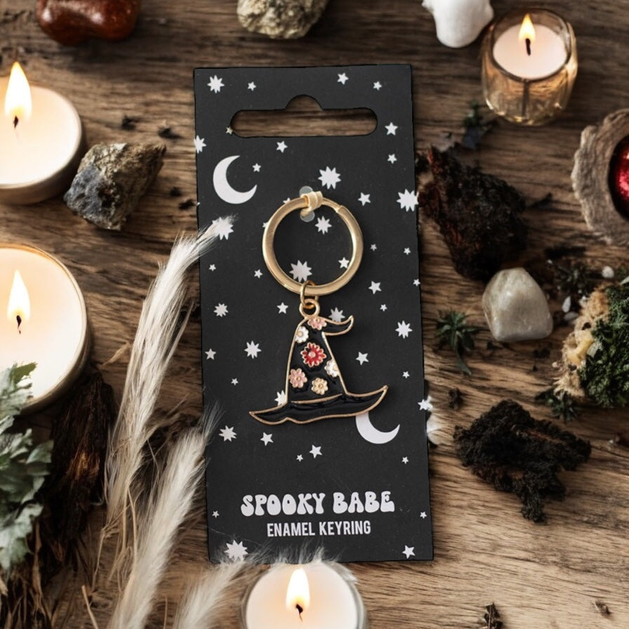 Spooky Babe Keyring