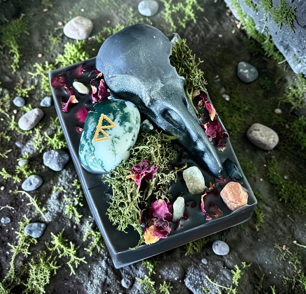 Purifying Charcoal Witches Rune Wax Melt Slab