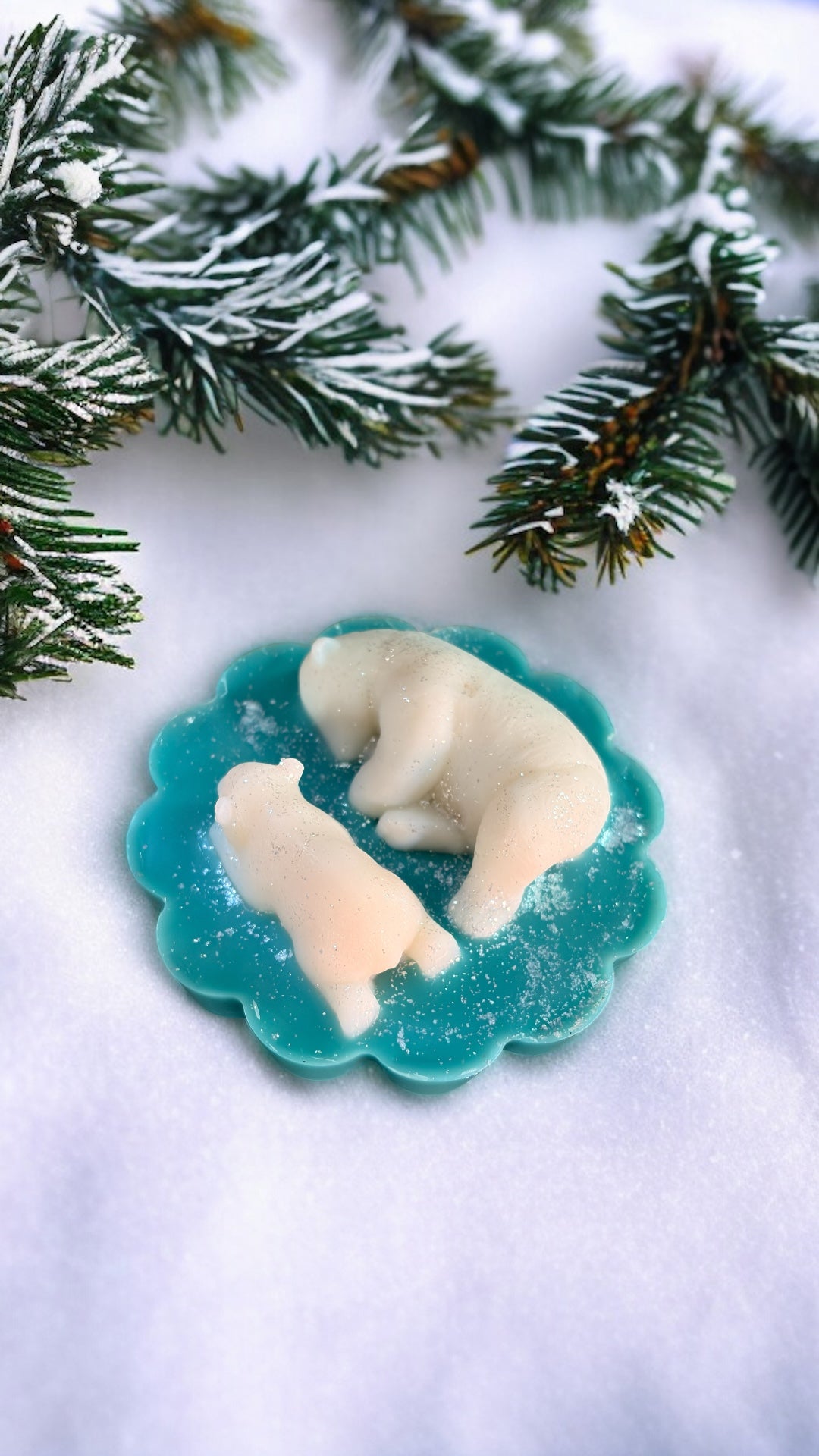 Cool Mint Polar Bear Wax Melt Slab