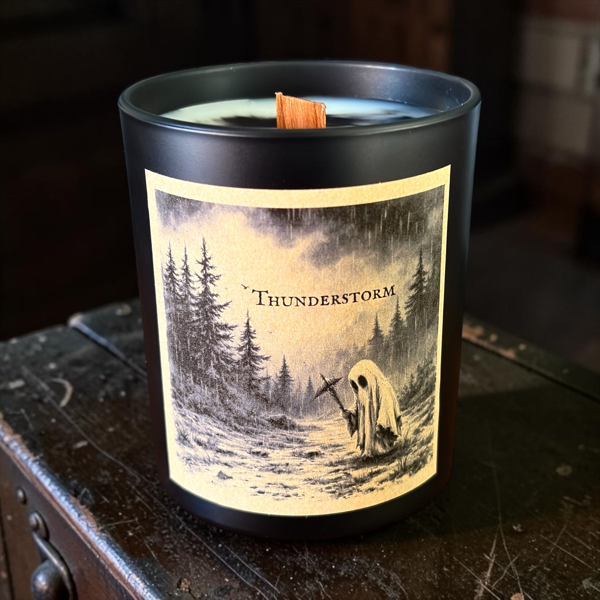Thunderstorm Wooden Wick Candle 20cl
