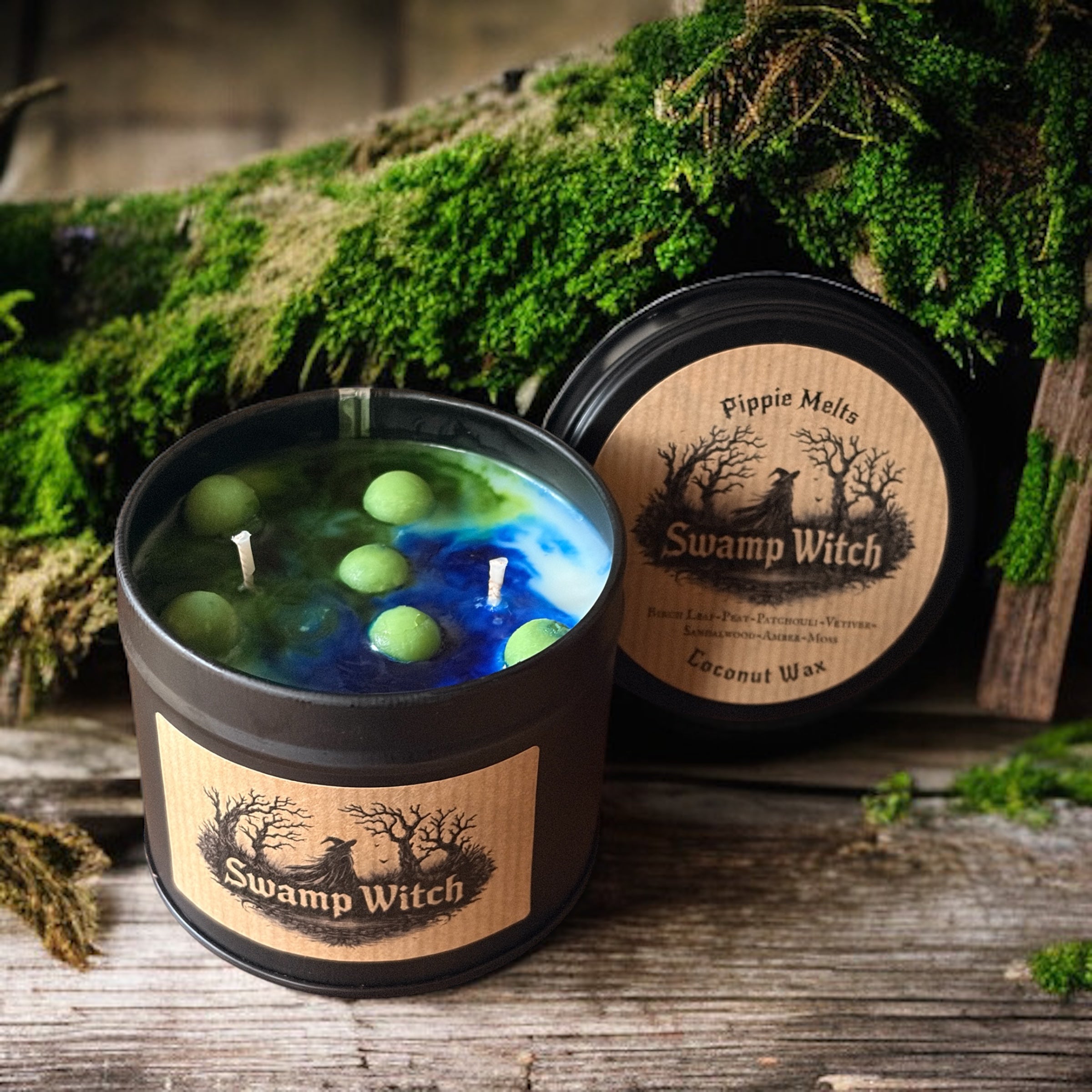 Swamp Witch Bubbling Cauldron Double Wick Candle-PRE ORDER