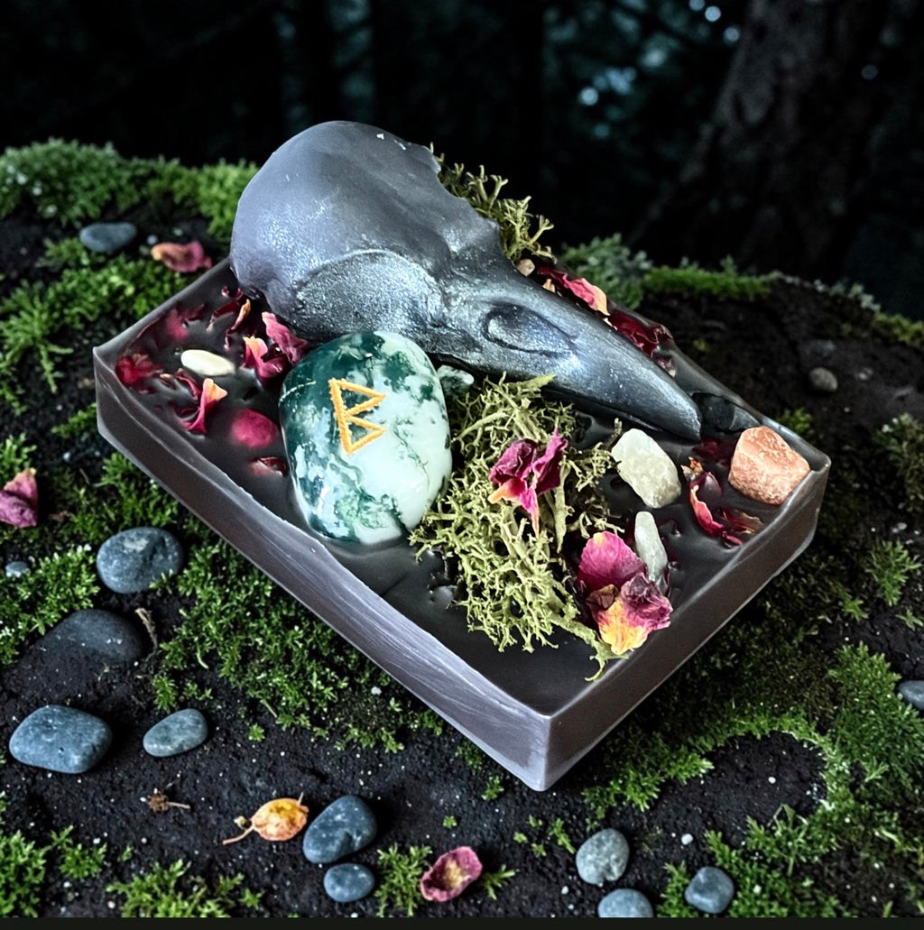 Purifying Charcoal Witches Rune Wax Melt Slab