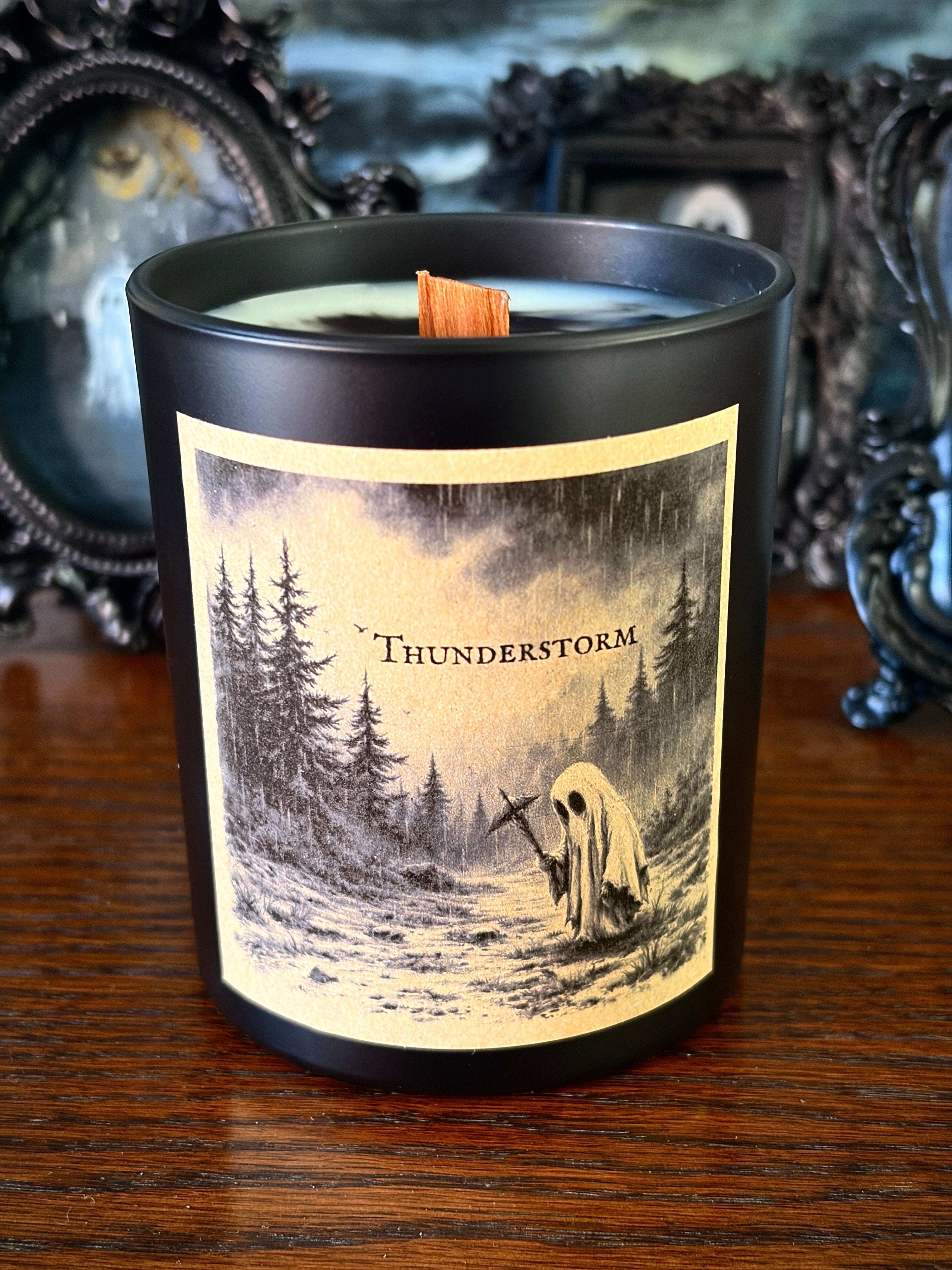 Thunderstorm Wooden Wick Candle 20cl