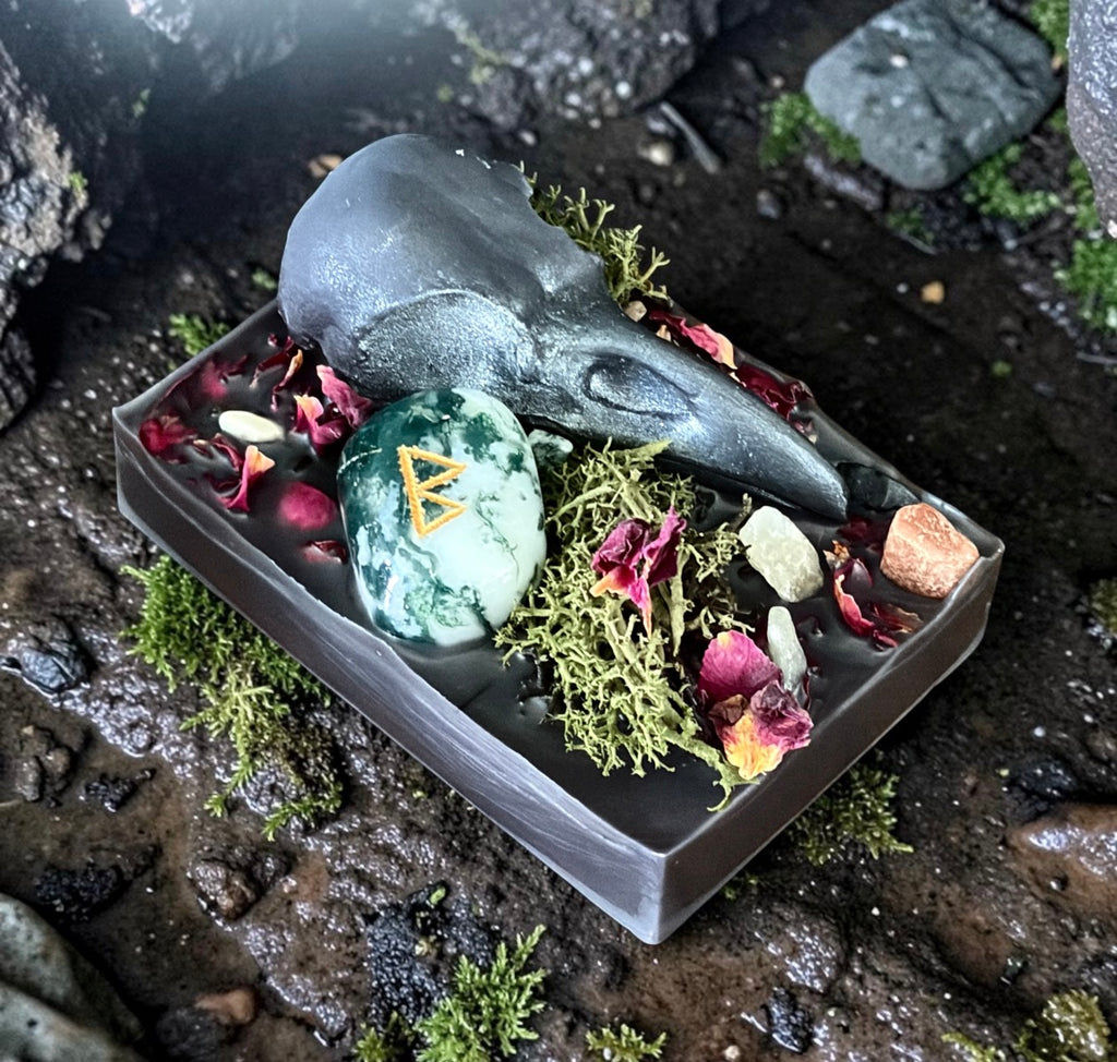 Purifying Charcoal Witches Rune Wax Melt Slab
