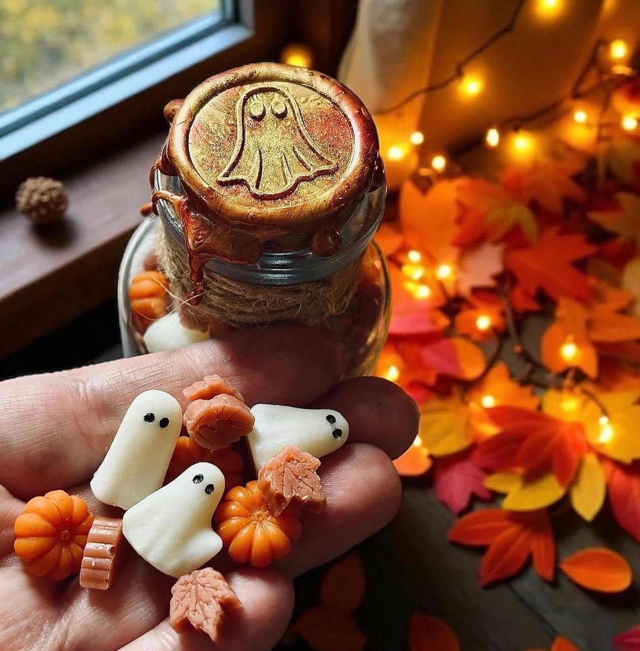 Pumpkin Spooky Spiced Latte Bottled Wax Melts-PRE ORDER