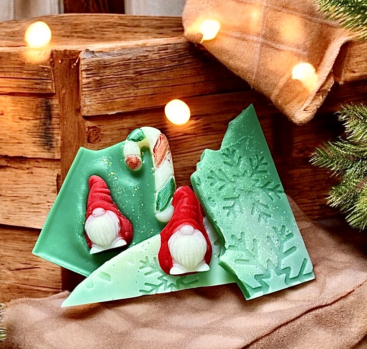 Candy Cane Wax Melt Brittle