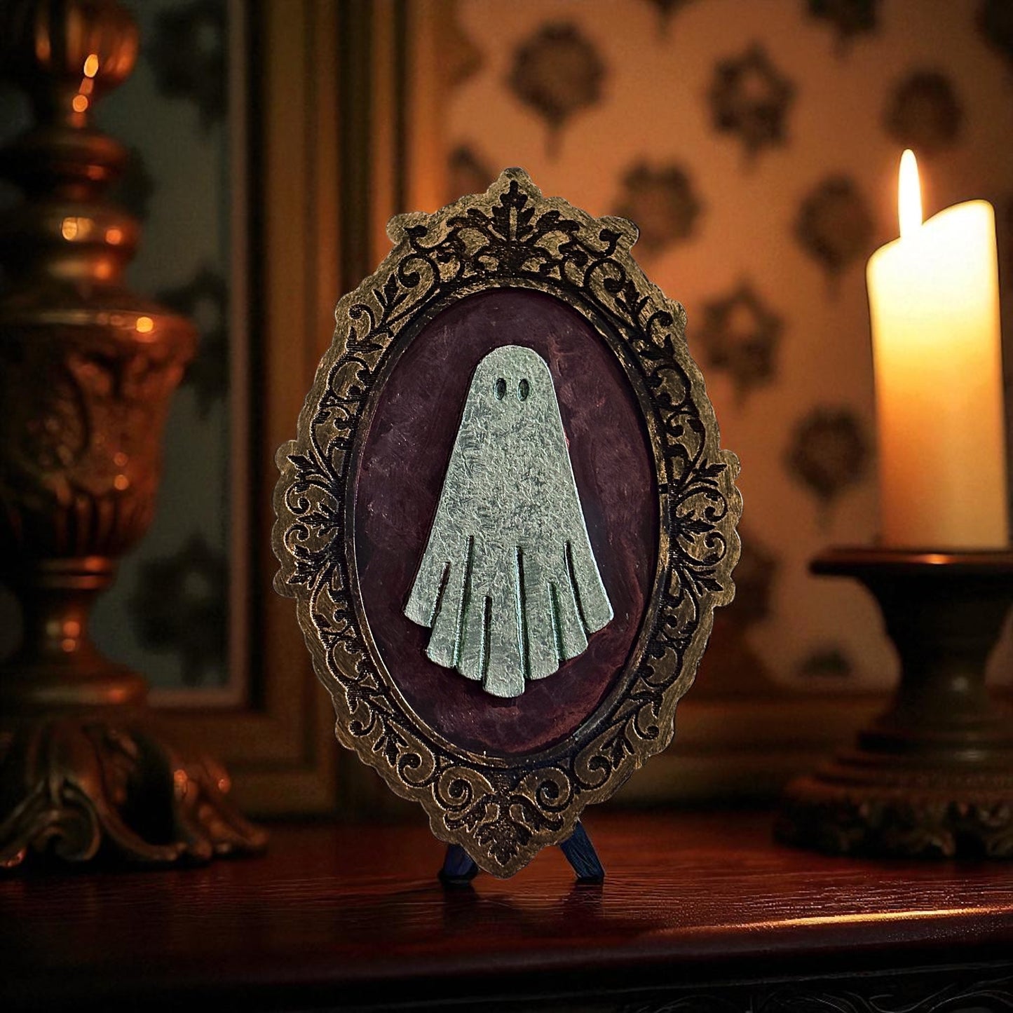 Tudor Rose & Amber Ghosty Vintage Frame Wax Melt