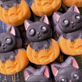 Pumpkin Cat Bath Bomb- Sherbet Lemon