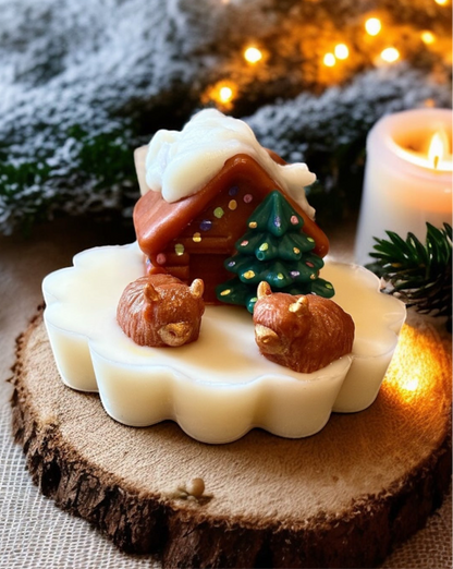 Cozy Cabin Highland Cow Wax Melt Slab