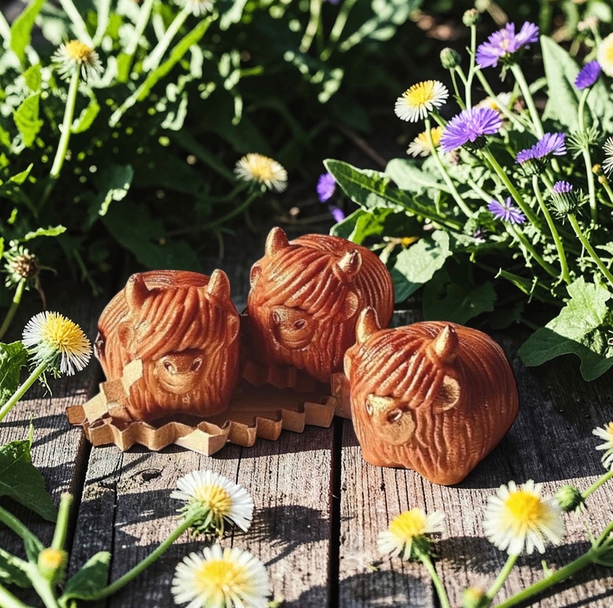 Dandelion & Burdock Chunky Highland Coo Wax Melts (Pack of 2)