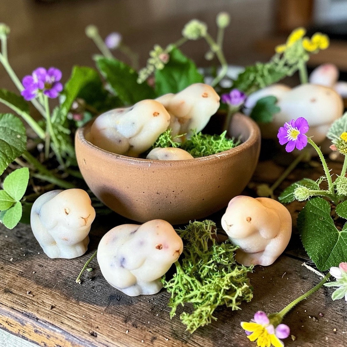 Mandarin & Lychee Little Bunny Wax Melts (Pot Of 6)-PRE ORDER