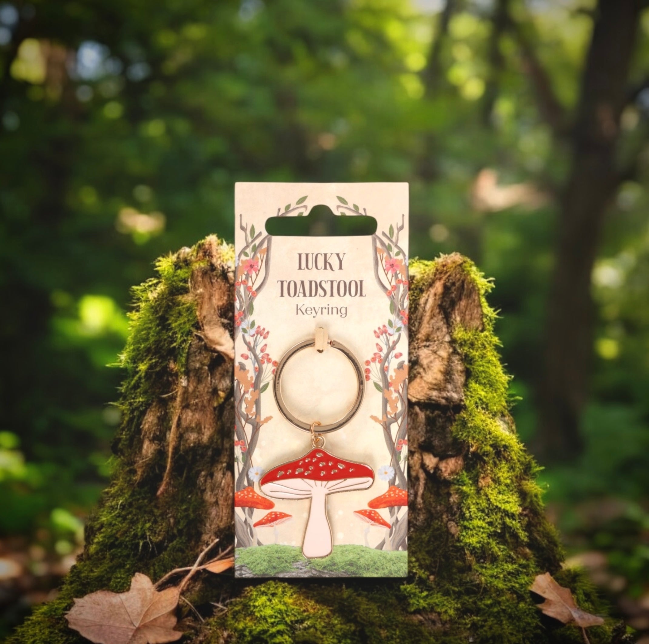 Lucky Toadstool Keyring