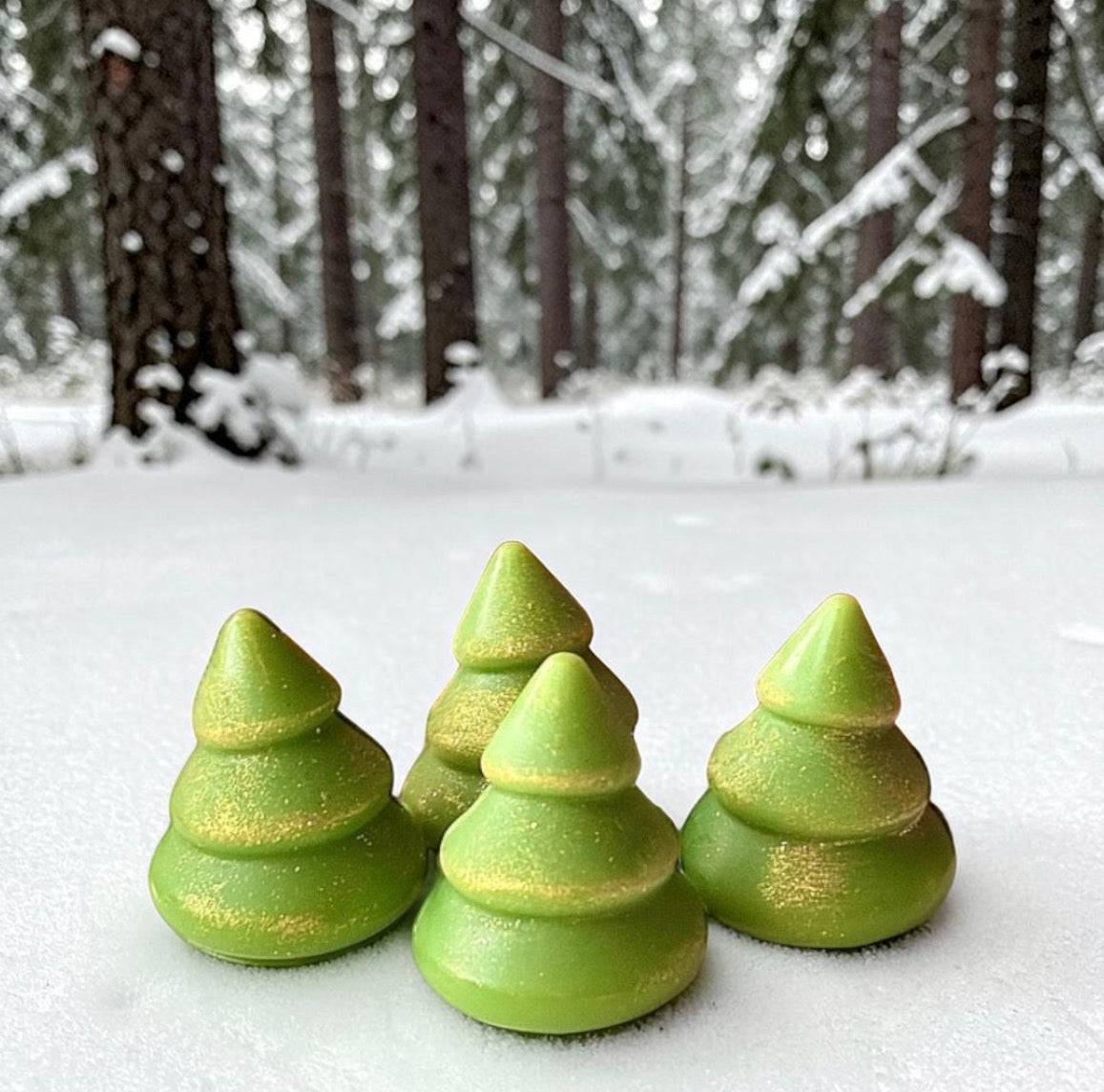 Little Christmas Tree Wax Melts (Pack Of 4)-PRE ORDER