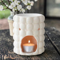 Cream Bubbled Burner