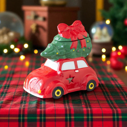 Car With Christmas Tree Burner
