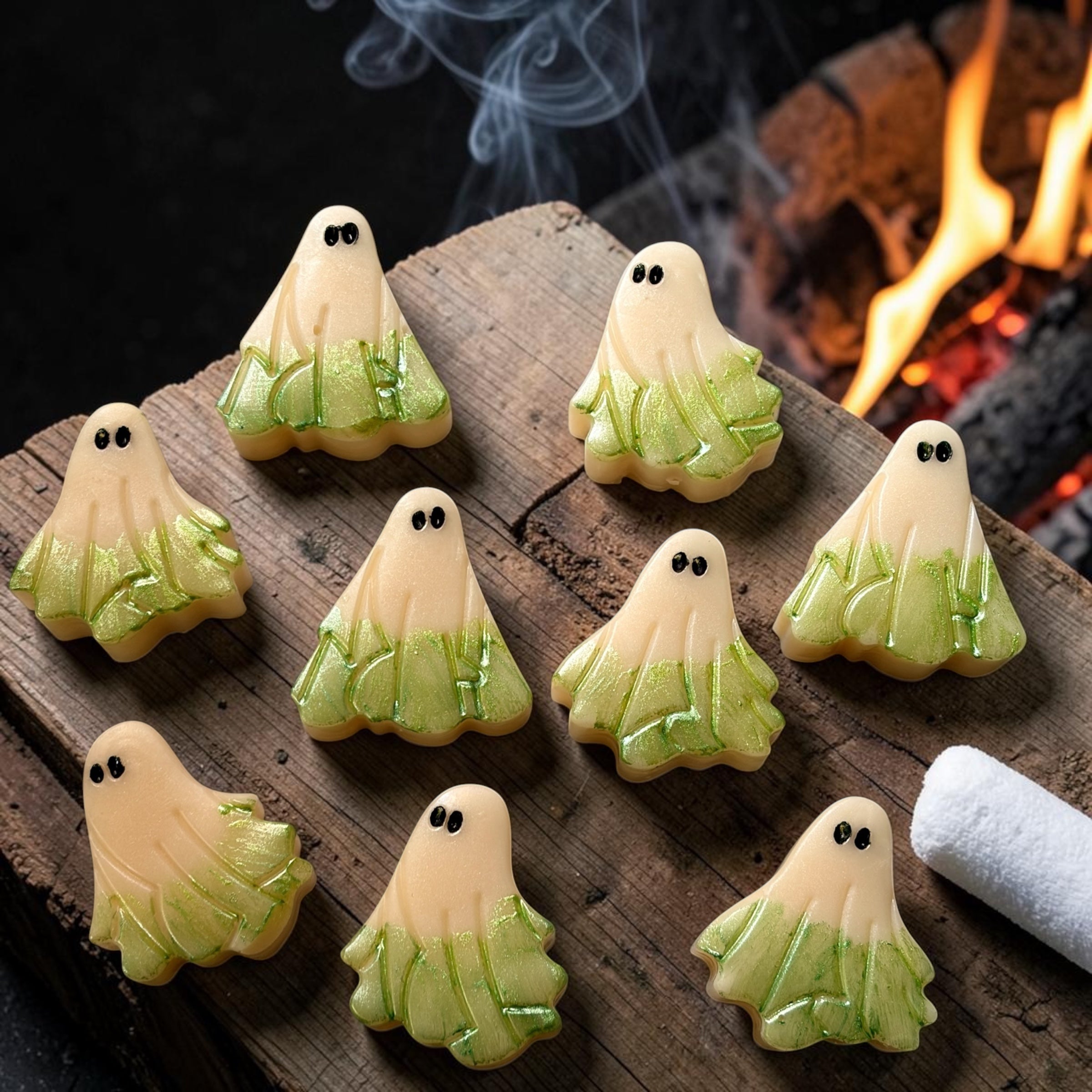 Pistachio & Marshmallow Ghost Wax Melts (Pack Of 6)