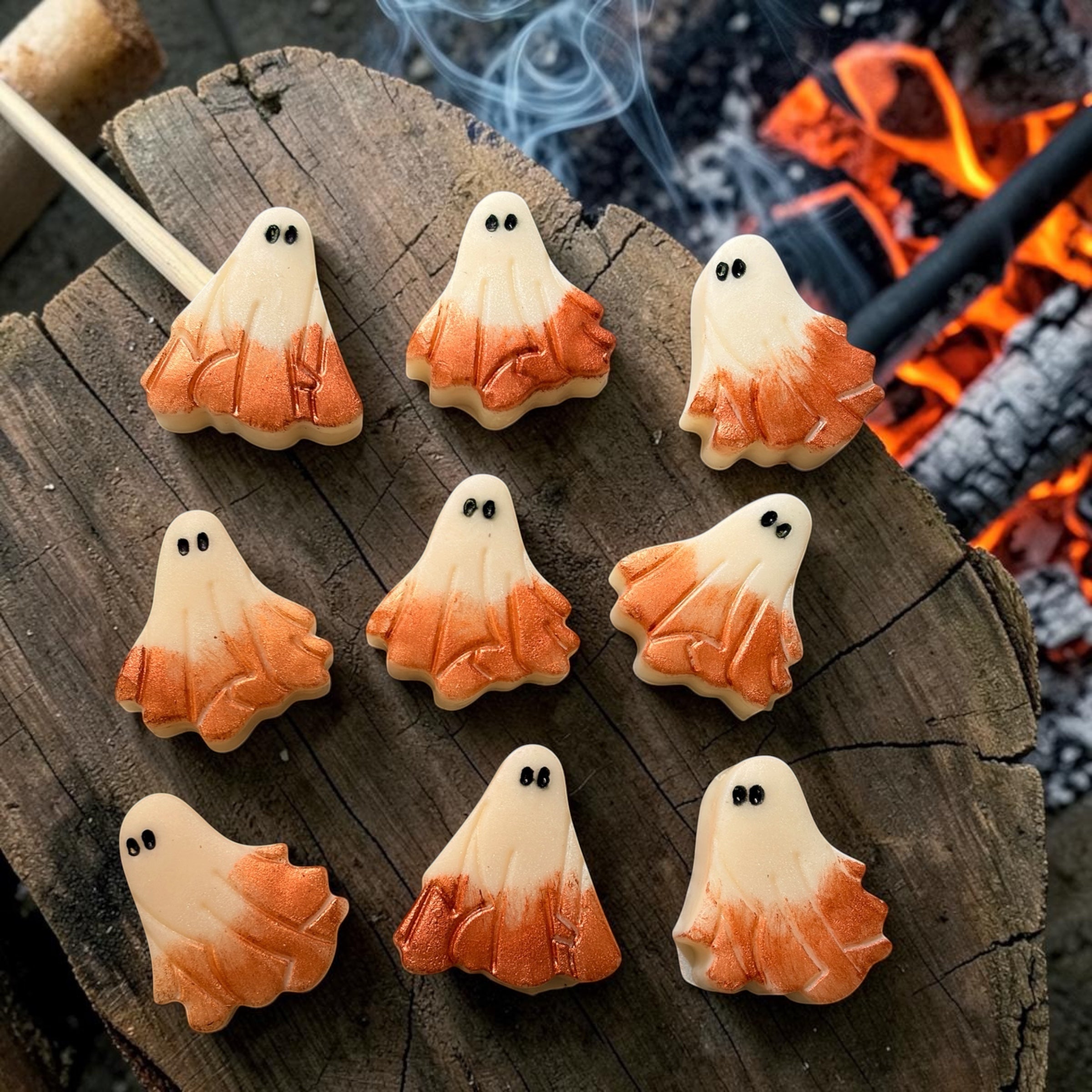 Marshmallows & Sweet Orange Ghost Wax Melts (Pack Of 6)