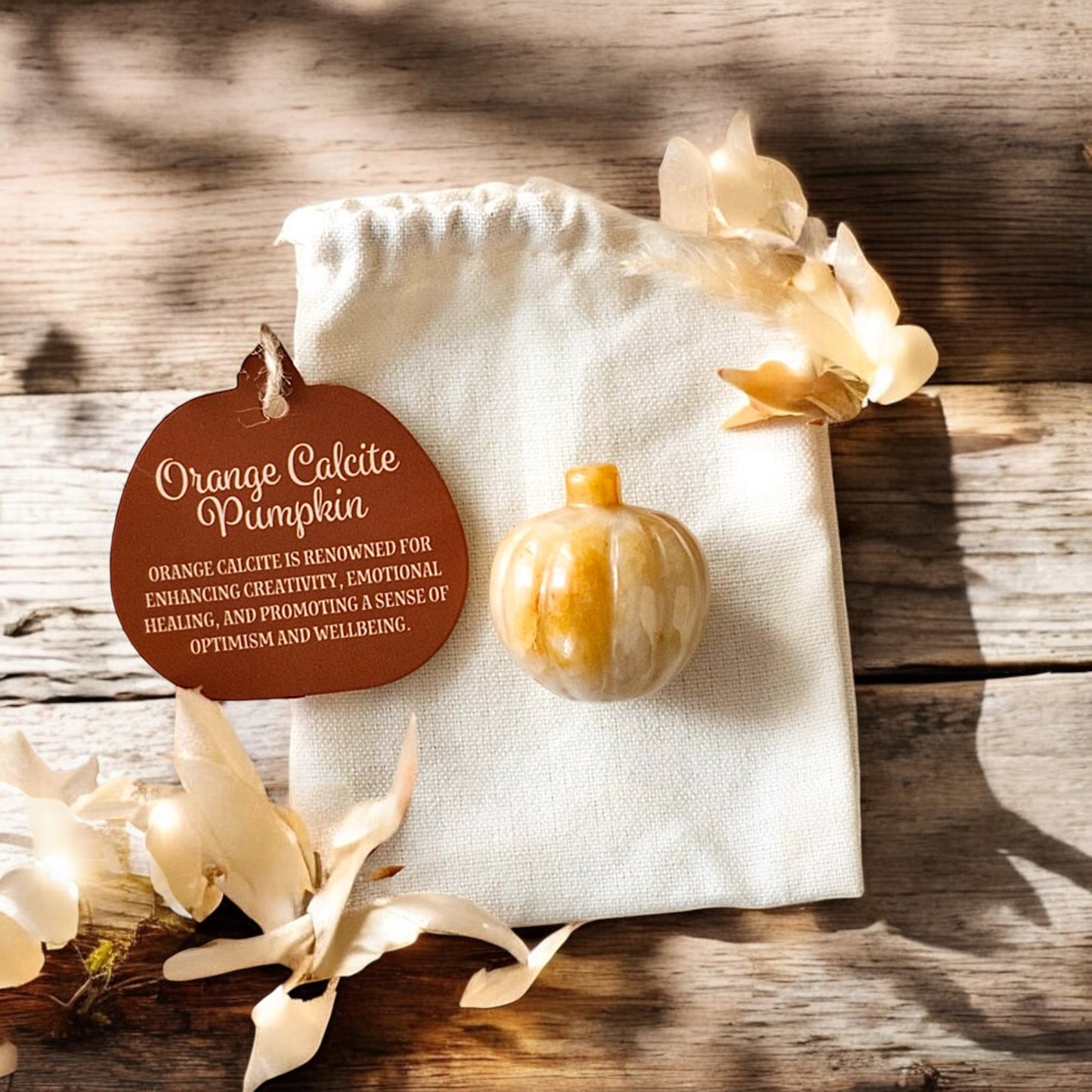 Orange Calcite Pumpkin Crystal