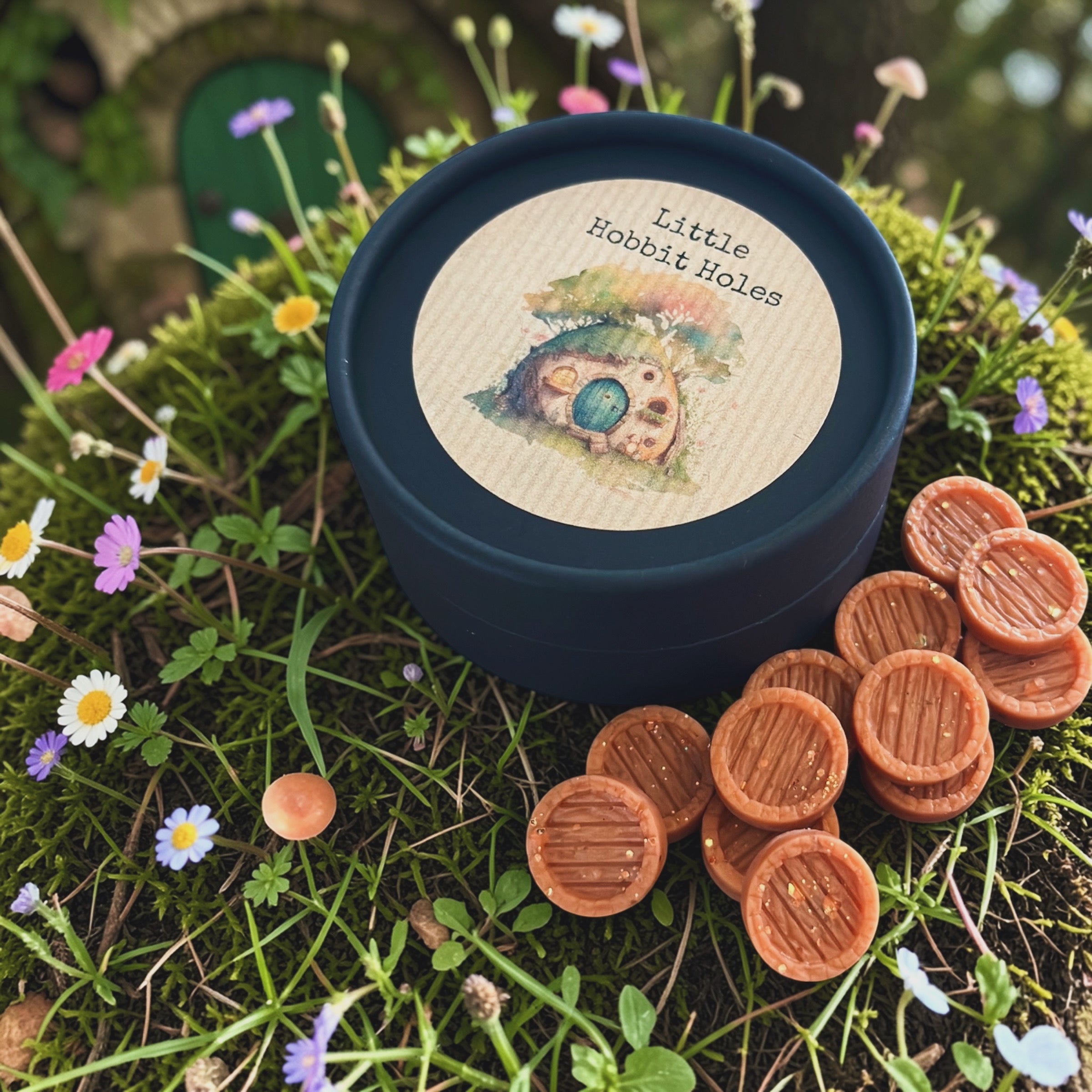 Fresh Hay, Honey & Amber Mini Hobbit Door Wax Melts Pot-PRE ORDER